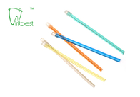 Şeffaf Gövde Renkli PVC Diş Emme Ucu Tek Kullanımlık Tükürük İtici